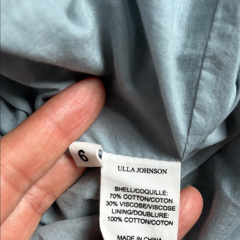 Ulla Johnson Raquel Skirt Aegean Size 6 - Picture 7 of 9
